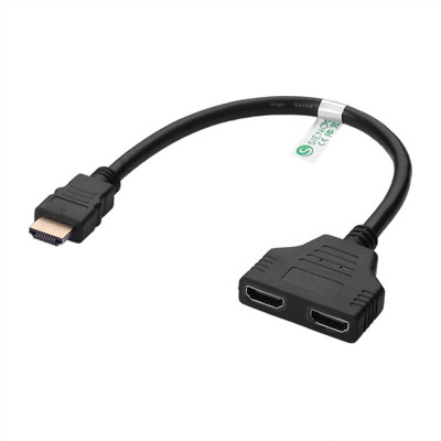 

NeroEdge HDMI Splitter Cable 1x2 Male to Female HDMI Cable(Black)