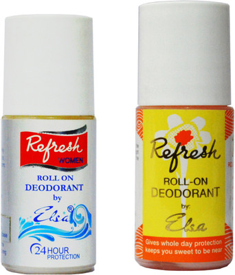 

Elsa Refresh Antiperspirant Simply Clean + Fresh 3.7 Deodorant Roll-on - For Men & Women(80 g, Pack of 2)