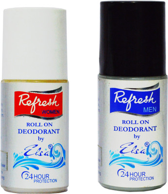 

Elsa Refresh Antiperspirant Simply Clean + Blossom 3.6 Deodorant Roll-on - For Men & Women(80 g, Pack of 2)