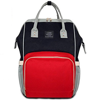 

Motherly Mummy Maternity Nappy Bag Large Capacity Nursing Bag Maternity Nappy Bag(Red and Black Ash)