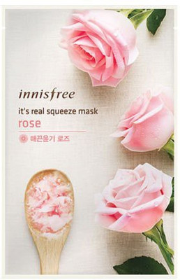 

Innisfree Real Squeeze Mask - Rose ( Made In Korea ) 1 Sheet(20 ml)