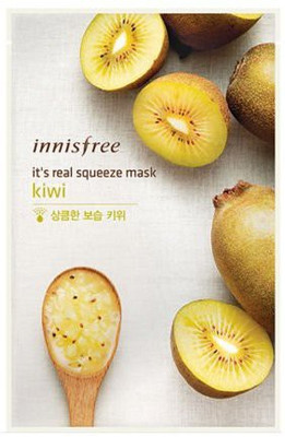 

Innisfree It's Real Squeeze Mask - Kiwi ( Made In Korea ) 1 Sheet(20 ml)