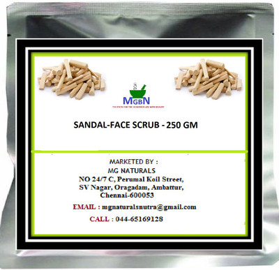 MGBN SANDAL-FACE SCRUB-250 GM(250 g)