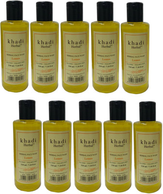

Khadi Herbal LEMON FACE WASH WITH SLS/PARABEN FREE Face Wash(2100 ml)