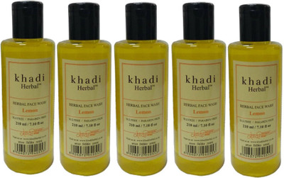 

Khadi Herbal LEMON FACE WASH WITH SLS/PARABEN FREE Face Wash(1050 ml)