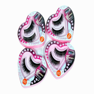 Shopeleven Eye Lashes with Lashes Glue (Combo)( pack of 4)(Pack of 4)