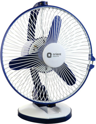 

Orient Electric Zippy Hi-speed Multi-utility 3 Blade Table Fan(White, Pack of 1), Blue;white