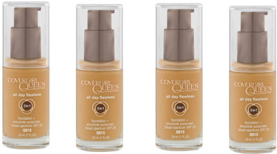 

Colors Queen Foundation pack of 4 Foundation(Brown)