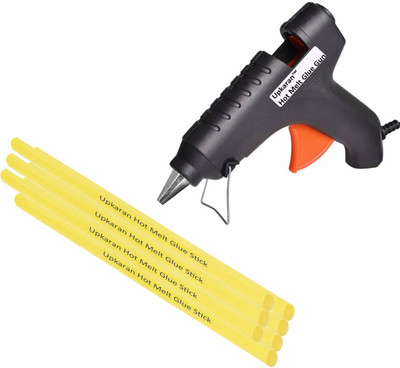 

Upkaran 40 Watt with 7 Yellow(8inch) Glue Sticks, High-Tech Electronic Standard Temperature Corded Glue Gun(11 mm)