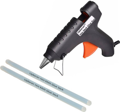 

Upkaran 40 Watts Makson High Quality 220V Electronic Black Glue gun GG40W (Made in Taiwan) with 2 hot glue sticks For Furniture, Decorations & Bonding Artificial Flowers High-Tech Professional Electronic Standard Temperature Corded Glue Gun(11 mm)