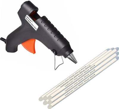 

Upkaran |HIGH QUALITY|Leak Proof| With 6 Sticks, Heavy Hot Melt Glue Gun(Multi Color) For Quick Repairs, Paper & Cloth High-Tech Professional Standard Temperature Corded Glue Gun(11 mm)