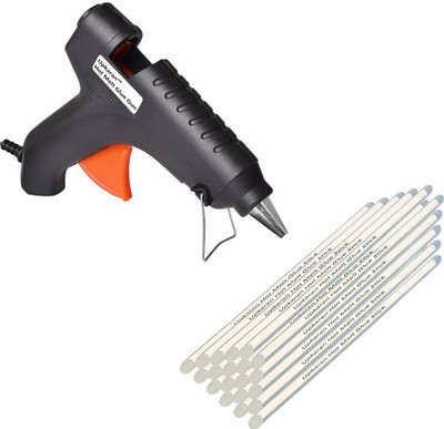 

Upkaran |HIGH QUALITY|Leak Proof| With 20 Sticks, Heavy Hot Melt Glue Gun(Multi Color) For Quick Repairs, Paper & Cloth High-Tech Professional Standard Temperature Corded Glue Gun(11 mm)