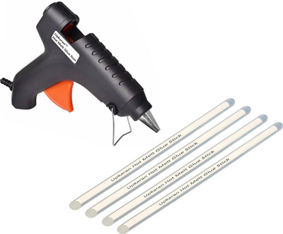 

Upkaran |HIGH QUALITY|Leak Proof| With 4 Sticks, Heavy Hot Melt Glue Gun(Multi Color) For Quick Repairs, Paper & Cloth High-Tech Professional Standard Temperature Corded Glue Gun(11 mm)