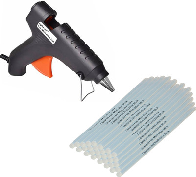 

Upkaran 110-240V 40W Heating Hot Glue Gun TRIGGER ART CRAFT REPAIR TOOLS With 30PC Translucent STICKS Standard Temperature Corded Glue Gun(11 mm)