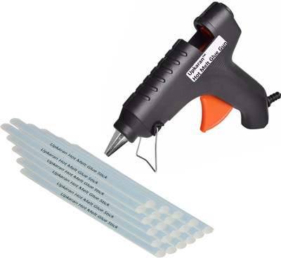 

Upkaran 40 Watts Makson High Quality 220V Electronic Black Glue gun GG40W (Made in Taiwan) with 20 hot glue sticks For Furniture, Decorations & Bonding Artificial Flowers High-Tech Professional Electronic Standard Temperature Corded Glue Gun(11 mm)