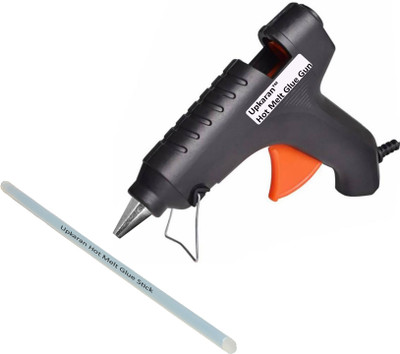 

Upkaran 40 Watts Makson High Quality 220V Electronic Black Glue gun GG40W (Made in Taiwan) with 1 hot glue stick For Furniture, Decorations & Bonding Artificial Flowers High-Tech Professional Electronic Standard Temperature Corded Glue Gun(11 mm)