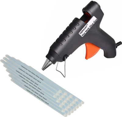 

Upkaran 40 Watts Makson High Quality 220V Electronic Black Glue gun GG40W (Made in Taiwan) with 25 hot glue sticks For Furniture, Decorations & Bonding Artificial Flowers High-Tech Professional Electronic Standard Temperature Corded Glue Gun(11 mm)