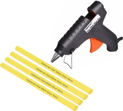 

Upkaran 40 Watt with 4 Yellow(8inch) Glue Sticks, High-Tech Electronic Standard Temperature Corded Glue Gun(11 mm)