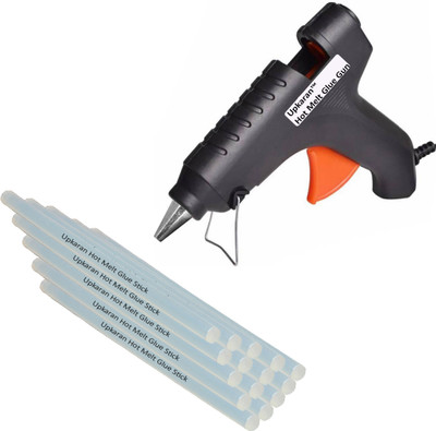 

Upkaran 40 Watts Makson High Quality 220V Electronic Black Glue gun GG40W (Made in Taiwan) with 15 hot glue sticks For Furniture, Decorations & Bonding Artificial Flowers High-Tech Professional Electronic Standard Temperature Corded Glue Gun(11 mm)