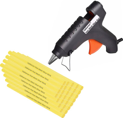 

Upkaran 40 Watt with 30 Yellow(8inch) Glue Sticks, High-Tech Electronic Standard Temperature Corded Glue Gun(11 mm)