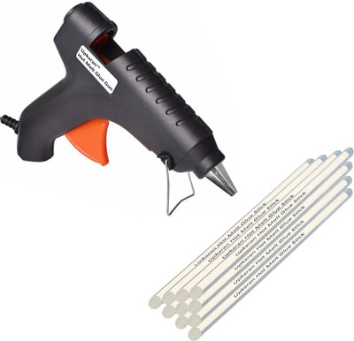 

Upkaran |HIGH QUALITY|Leak Proof| With 10 Sticks, Heavy Hot Melt Glue Gun(Multi Color) For Quick Repairs, Paper & Cloth High-Tech Professional Standard Temperature Corded Glue Gun(11 mm)