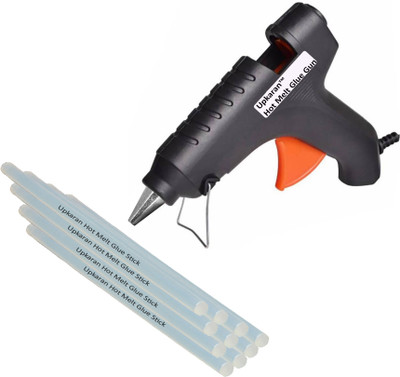 

Upkaran 40 Watts Makson High Quality 220V Electronic Black Glue gun GG40W (Made in Taiwan) with 10 hot glue sticks For Furniture, Decorations & Bonding Artificial Flowers High-Tech Professional Electronic Standard Temperature Corded Glue Gun(11 mm)
