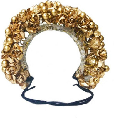 

Fully Stylish Bridal Gajra Golden Color Hair Accessory Set(Gold)