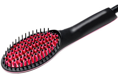 

Evited Ceramic Electric Digital LCD Display Hair Brush Straightener