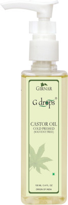 G Drops Castor Oil Cold Pressed 100ml Hair Oil(100 ml) available at flipkart for Rs.129