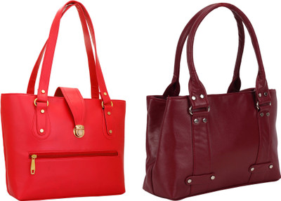 

Lady bar Hand-held Bag(Red, Maroon), Maroon;red