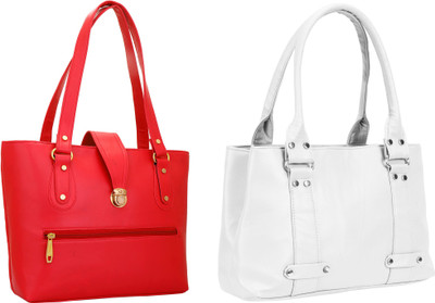 

Lady bar Hand-held Bag(Red, White)