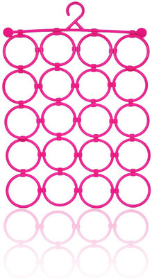

ShopAis 28 hole Scarf Hangers Ring Rope Slots Holder Hook Scarf Wraps Storage Hanger Organizer Scarf Rack Tie Hanger Scarf Organizer( )