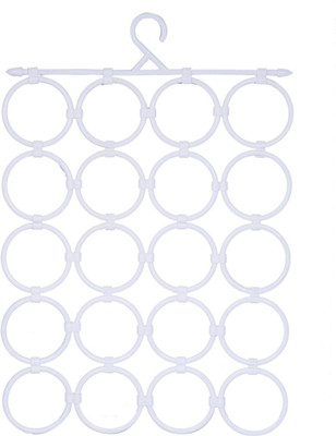 

ShopAis 28 hole Scarf Hangers Ring Rope Slots Holder Hook Scarf Wraps Storage Hanger Organizer Scarf Rack Tie Hanger Scarf Organizer( )
