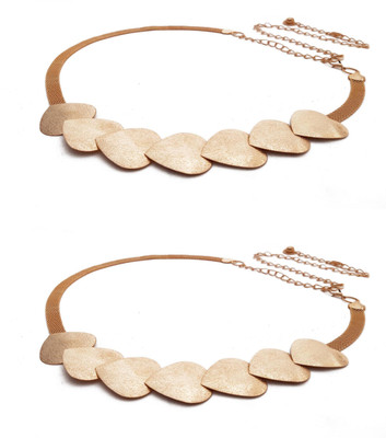 

Vritraz Women Casual, Party Gold Metal Belt
