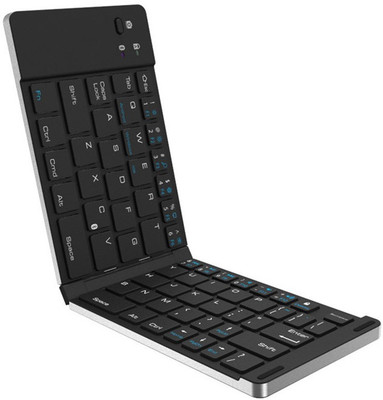 

LP Portable Universal Wireless Bluetooth 3.0 Keyboard Folding Foldable Bluetooth Multi-device Keyboard(Gold)