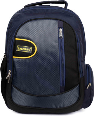 BAGDRIVE 16 inch Expandable Laptop Backpack(Black), Blue