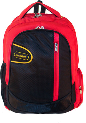 

BAGDRIVE 16 inch Expandable Laptop Backpack(Black), Red
