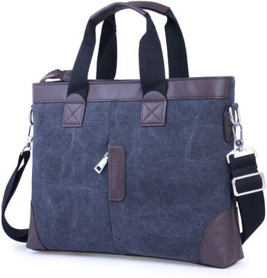 

bag bazar 14 inch Expandable Laptop Messenger Bag(Grey)