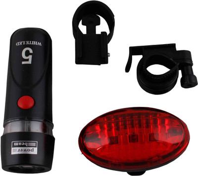 

Asraw WHITE LED HEADLIGHT AND RED REAR LIGHT LED Front Rear Light Combo(Multicolor)