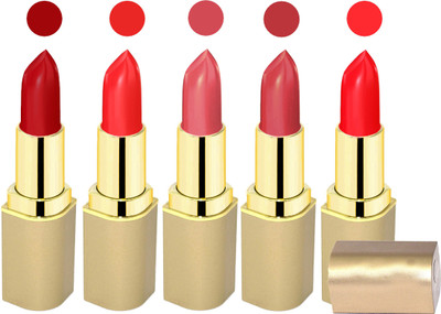 

Nailbow Creamy matte Bonjour lipstick(Red, Red, Mauve, Mauve, Red, 20 g)