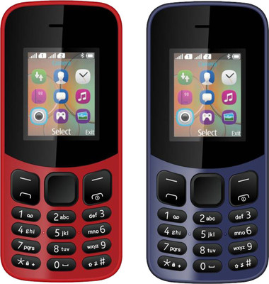 

I Kall K12 New Combo of Two Mobiles(Red & Dark blue)