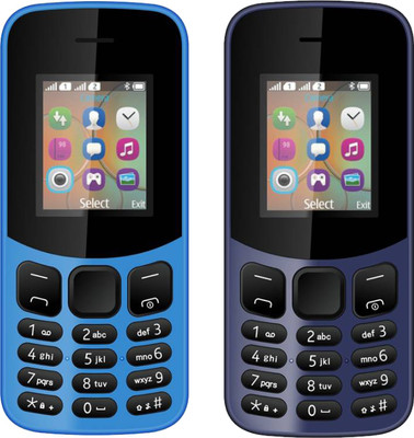 

I Kall K12 New Combo of Two Mobiles(Sky Blue & Dark Blue)