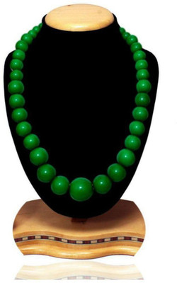 RENAISSANCE TRADERS Alloy Platinum Green Jewellery Set(Pack of 1)