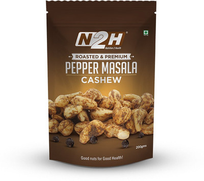

N2H Pepper Masala Cashews(200 g, Pouch)
