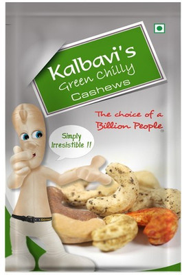 Kalbavi Cashews Green Chilly Cashews(50 g, Pouch)