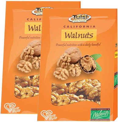 

Tulsi California (Best Quality) Vaccum Pack Walnut Kernels(400 g, Box)