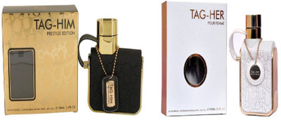 

armaf perfume Armaf Tag Him Prestige Edition Perfume For Men EDT 100 ml & Armaf Tag Her Eau De Parfum Spray for women 3. 4 oz. Eau de Toilette - 100 ml(For Men & Women)