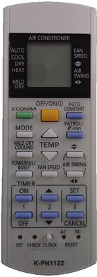 

LipiWorld 157 AC Remote Compatible For Inverter PANASONIC AC Remote Controller(White)