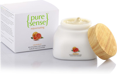 

PureSense Rejuvenating Grapefruit Revitalising Face Mask, Scrub and Cleanser Scrub(140 ml)