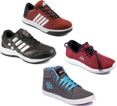 

Asian Men Casual & Running Shoes Combo Pack of 4 Running Shoes For Men(Multicolor